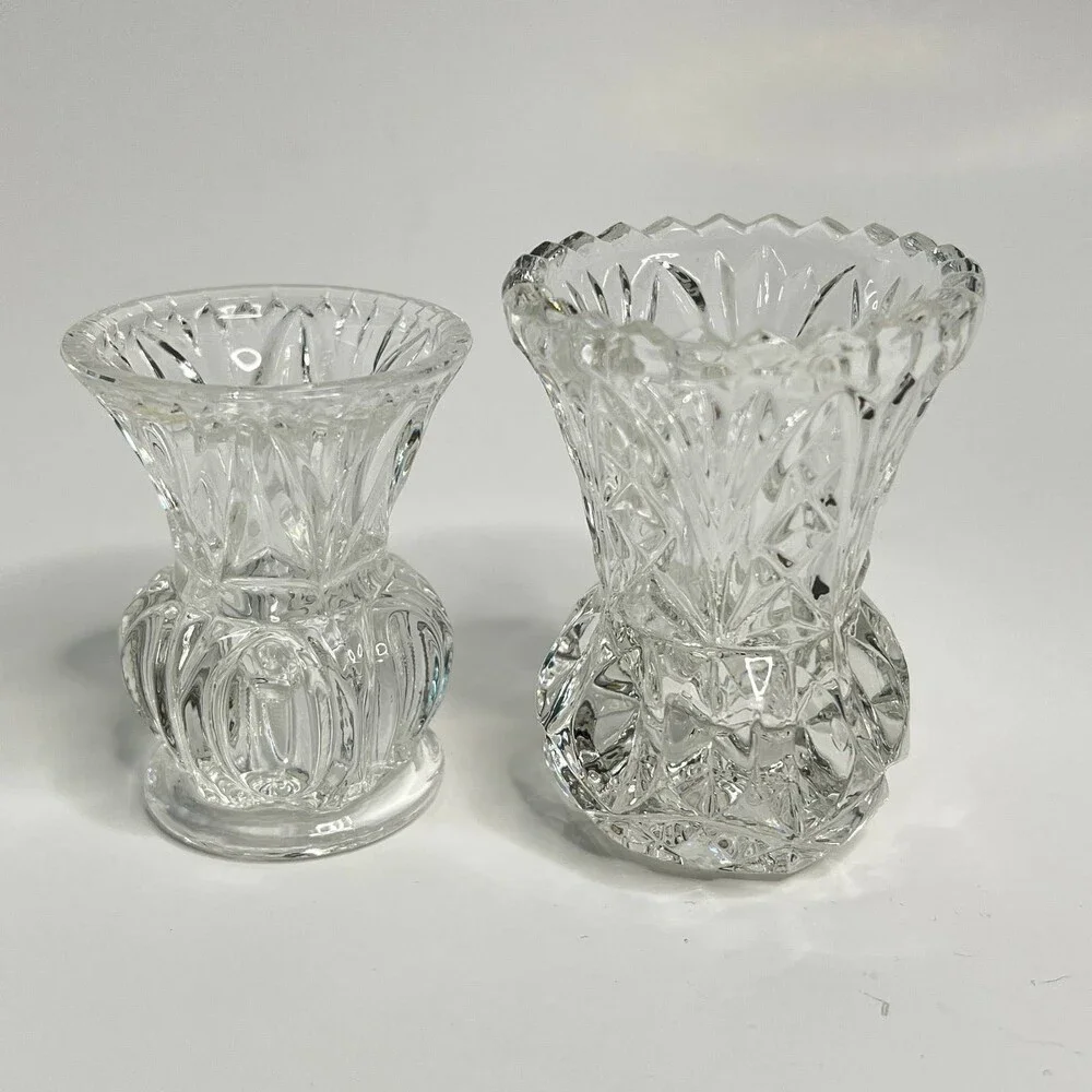 ❤️  Two (2) Crystal Egg Cups/Toothpick holders ❤️